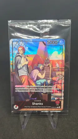Sealed One Piece TCG Shanks OP09-001 PSA Magazine Promo Foil Card - Image 1