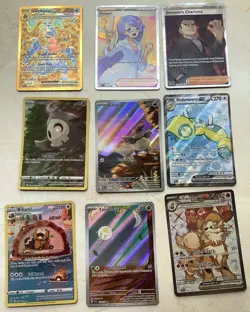 Pokemon Lot Of 9 Cards Crown, 151, SV Base, Trainers, Gold, Full Arts, More - Image 1