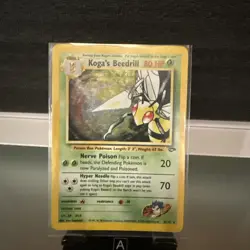 Pokemon TCG Koga's Beedrill Holo Rare Card Gym Challenge 9/132 - Image 1