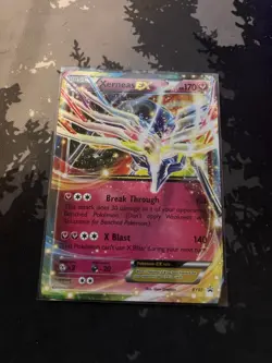 Pokemon TCG Xerneas ex XY07 X&Y Black Star Promo Card Ultra Rare 2014 LP - Image 1