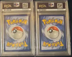 PSA 9 Pokemon Together Stamped Pikachu and Eevee (25 + 133) Promo Pokemon Cards - Image 2