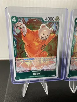 (Set of 4) One Piece Card Game Bepo OP01-049 R Romance Dawn English NM - Image 2