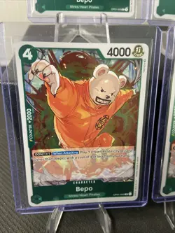 (Set of 4) One Piece Card Game Bepo OP01-049 R Romance Dawn English NM - Image 4