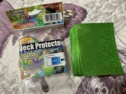 Ultra Pro Deck Protector Spectrum Green Sleeves 62 Loose Yugioh Card Game - Image 1