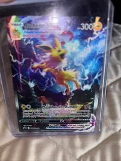 Jolteon VMAX SWSH184 SWSH: Sword & Shield Promo Cards Holo. NM. IMO - Image 3