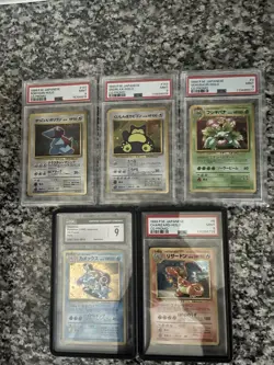 1998 POKEMON JAPANESE CD PROMO 9 CARD PSA SET CHARIZARD BLASTOISE VENUSAUR ETC. - Image 1