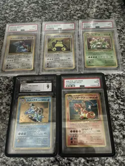 1998 POKEMON JAPANESE CD PROMO 9 CARD PSA SET CHARIZARD BLASTOISE VENUSAUR ETC. - Image 2