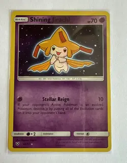 Shining Jirachi - 42/73 - Pokemon Shining Legends Sun & Moon Ultra Rare Card NM - Image 1