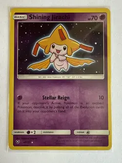 Shining Jirachi - 42/73 - Pokemon Shining Legends Sun & Moon Ultra Rare Card NM - Image 2