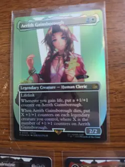 Joshua, Cloud, Ardyn, Vincent & Aerith (Borderless) FF Foil Lot NM Rares! - Image 2