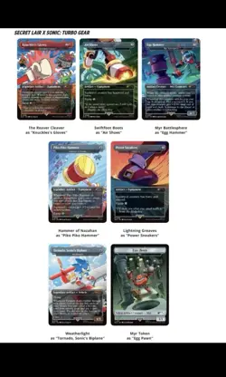PRESALE Magic The Gathering Secret Lair x Sonic Foil Bundle presale - Image 2