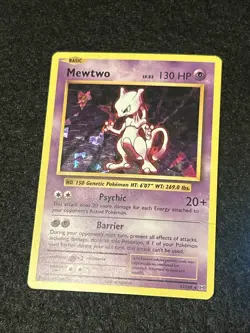 XY Evolutions Mewtwo 3 Card Pokemon Lot Cracked Ice Holo, Reverse, Non Holo MP+ - Image 2