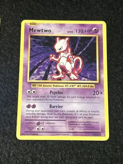 XY Evolutions Mewtwo 3 Card Pokemon Lot Cracked Ice Holo, Reverse, Non Holo MP+ - Image 4
