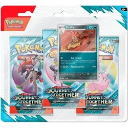 Pokemon Cards - S&V: Journey Together - SCRAFTY BLISTER PACK (3 Boosters & Foil) - Image 1