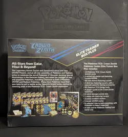 Crown Zenith Pokemon Center Elite Trainer Box Plus/Fast shipping - New/Sealed - Image 2