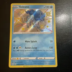 Pokemon TCG Suicune Holo Rare Shining Fates Baby Shiny Vault SV022/SV122 NM - Image 2