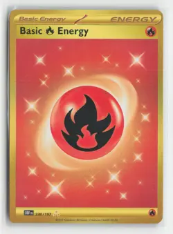 Pokemon Obsidian Flames #230/197 Basic Fire Energy Hyper Rare - Image 1