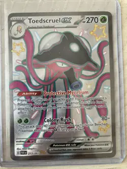 Pokemon TCG Toedscruel ex Scarlet & Violet: Paldean Fates 213/091 Holo Shiny... - Image 1