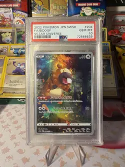 US SELLER PSA 10 Bidoof FA 204/172 Vstar Universe Pokemon Japanese - Image 1
