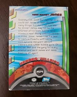 HP! Topps 2000 Pokemon TV Animation Edition H&V Team Rocket: James HV4 - Image 2