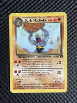 Pokemon TCG Dark Machoke Team Rocket Set 40/82 Regular - PLAYED - Image 1