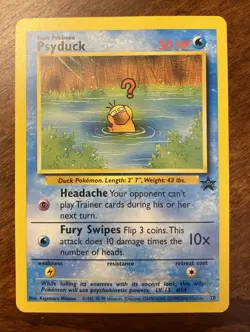 Psyduck WOTC Black Star League Promo #20 NM SHARP!! 1999-2000 Pokemon Vintage - Image 1