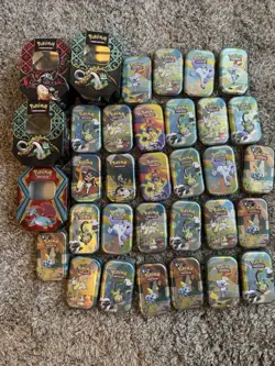 RESERVED - Pokemon Tins Empty Lot Of 33 - Image 1
