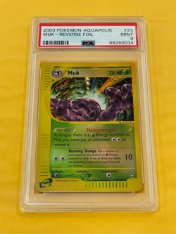 2003 Pokemon Aquapolis Muk Reverse Holo Foil #23/147 PSA 9 MINT - Image 1