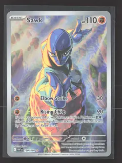2025 Pokemon Scarlet & Violet White Flare Sawk #130/86 - Image 1