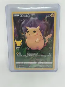 Pokemon TCG Pikachu Celebrations 005/025 Holo Full Art Holo Rare 2021 - Image 1