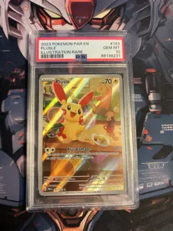 Pokemon 2023 Paradox Rift Plusle 193/182 & Minun 194/182 PSA 10 - Image 3