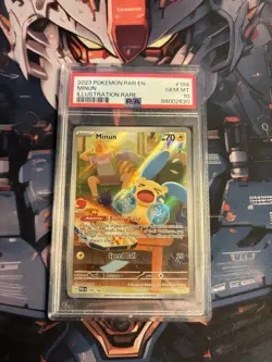 Pokemon 2023 Paradox Rift Plusle 193/182 & Minun 194/182 PSA 10 - Image 5