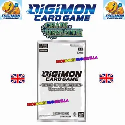 DIGIMON CARD GAME -CHAIN OF LIBERATION UPGRADE PACK SEALED ENGLISH 2 cards pack - Image 1