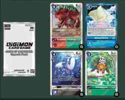 DIGIMON CARD GAME -CHAIN OF LIBERATION UPGRADE PACK SEALED ENGLISH 2 cards pack - Image 2