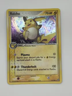 Raichu 12/108 2007 EX Power Keepers Pokemon Card Holo Rare 12/108 Near Mint - Image 1