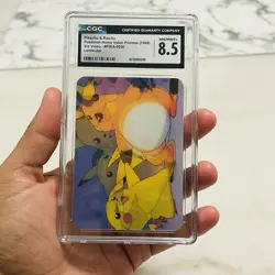 CGC 8.5 Pikachu Raichu Pioneer Lenticular Viz Video PIKA-0030 Video Pokemon Card - Image 1