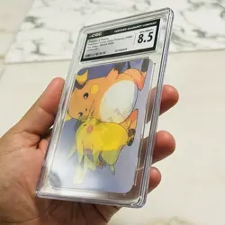 CGC 8.5 Pikachu Raichu Pioneer Lenticular Viz Video PIKA-0030 Video Pokemon Card - Image 3