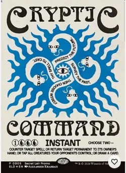 MTG Cyptic Command Promo Card Foil Presale (Confirmed Order) Secret Lair - Image 1