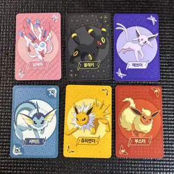 Pokemon Eevee Point Salad Deck Cards Korean Umbreon Espeon Sylveon 6 Card Lot - Image 1