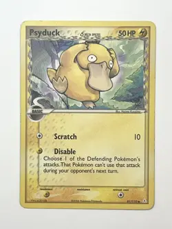 Psyduck 81/110 Delta Species Holon Phantoms Pokemon Card LP Light Play - Image 1