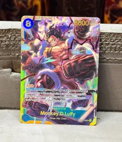 One Piece Card Game Monkey.D.Luffy OP11-118 Secret Rare English Edition - Image 1