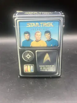 1996 Fleer Skybox Star Trek The Card Game 65 CCG Cards with Rulebook OPEN BOX - Image 1