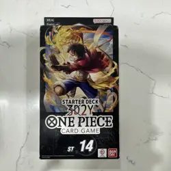 ONE PIECE CARD GAME 3D2Y STARTER DECK (ST-14) 51 Cards ENGLISH SEALED - Image 1