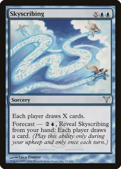 Skyscribing NM/M Dissension Blue Sorcery Mtg Magic English Regular - Image 1