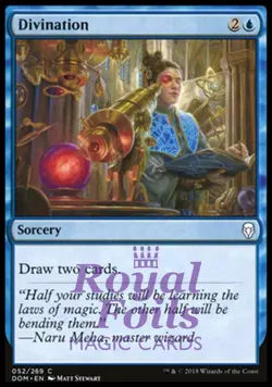 Divination 4x FOIL DOM MTG Dominaria Common MINT blue - Image 1