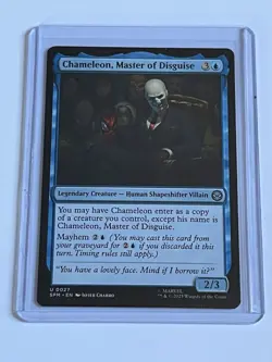 Chameleon Master of Disguise 27 MTG Marvels Spider-Man 2025 Near Mint Non Foil - Image 1