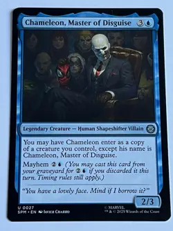 Chameleon Master of Disguise 27 MTG Marvels Spider-Man 2025 Near Mint Non Foil - Image 4