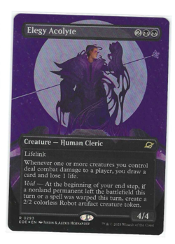 1x NM FOIL BORDERLESS Elegy Acolyte MTG Edge of Eternities! - Image 1
