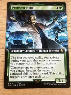 Professor Hojo (Extended Art) #161 (NM) Final Fantasy FIC Magic MTG - Image 1