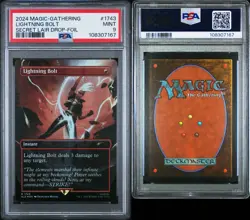 2024 MTG Storm Lightning Bolt Secret Lair Drop - Foil PSA 9 - Image 3